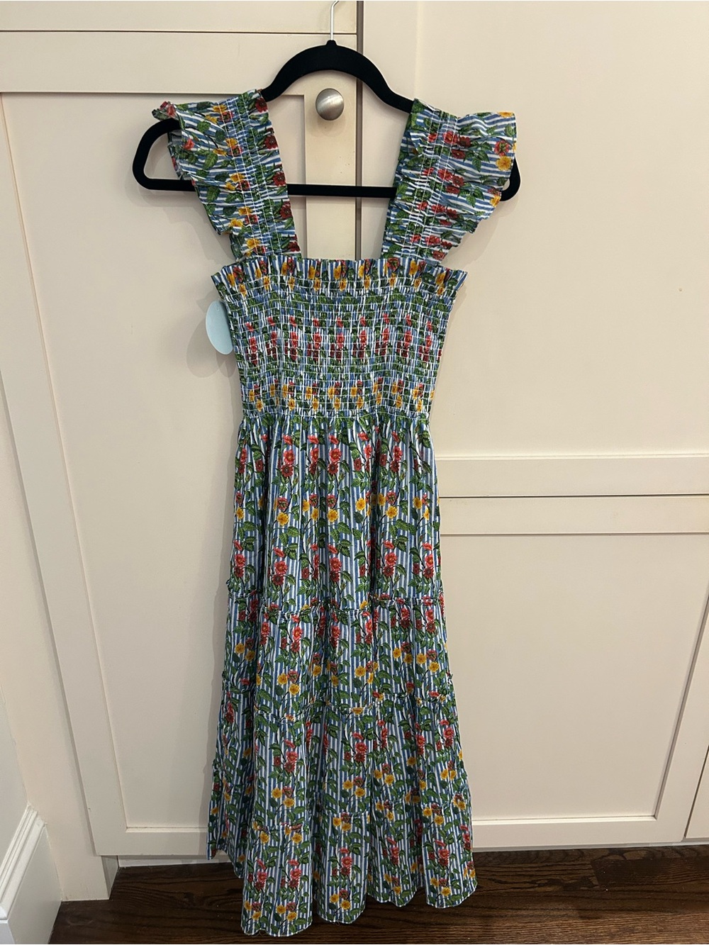 NWT Hillhouse home “Ellie” nap dress in geranium stripe, size XS. - Picture 5 of 6
